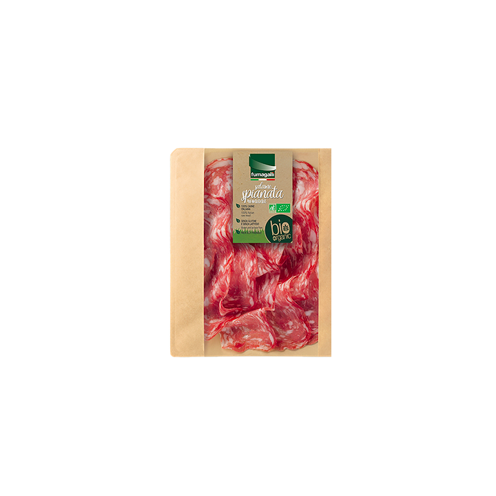 Charcuterie salame SPIANATA ROMANA - 70g - bio - Fumagalli