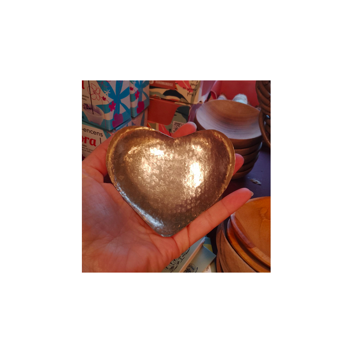 Coupelle - petit bol métal coeur