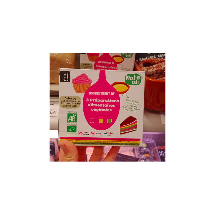 Colorants alimentaires - assortiment - Natali