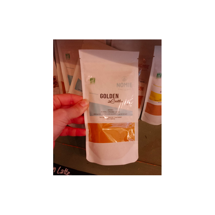 Epices boisson GOLDEN LATTE - 75g - Nomie
