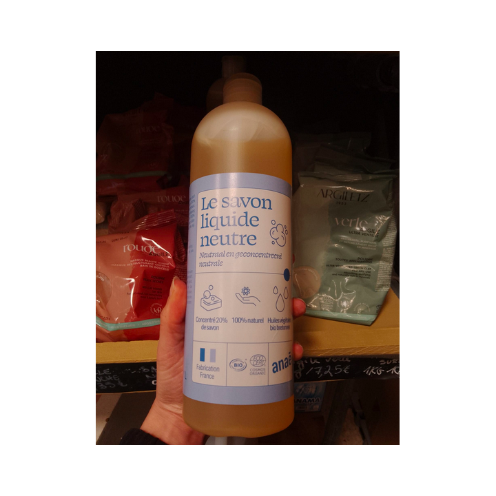 Savon liquide neutre – 1L – Anae