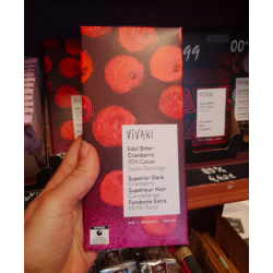 Chocolat noir cranberry 70%...