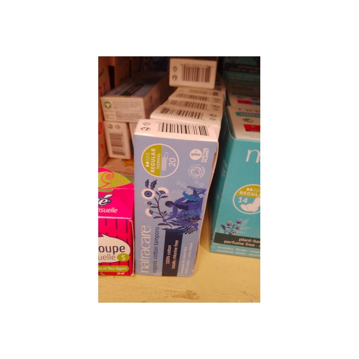 Tampons en coton bio – 20pc – Natracare