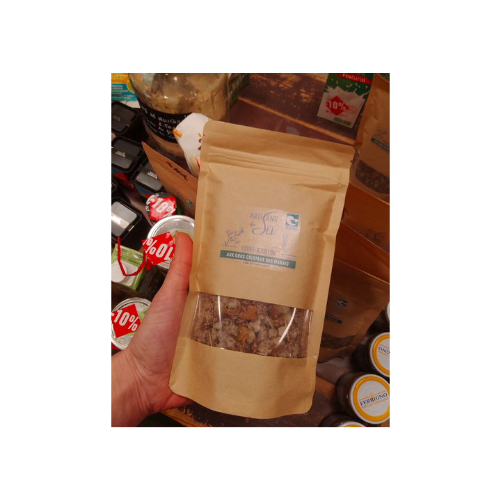 LIQUIDATIONS - court-bouillon gros cristaux - 325gr - Artisan