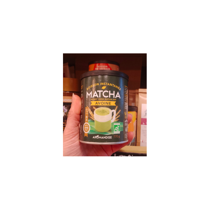Boisson instantanée matcha avoine – Aromandise - 170g