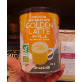 Boisson instantanée golden latte vanille – Aromandise - 170g