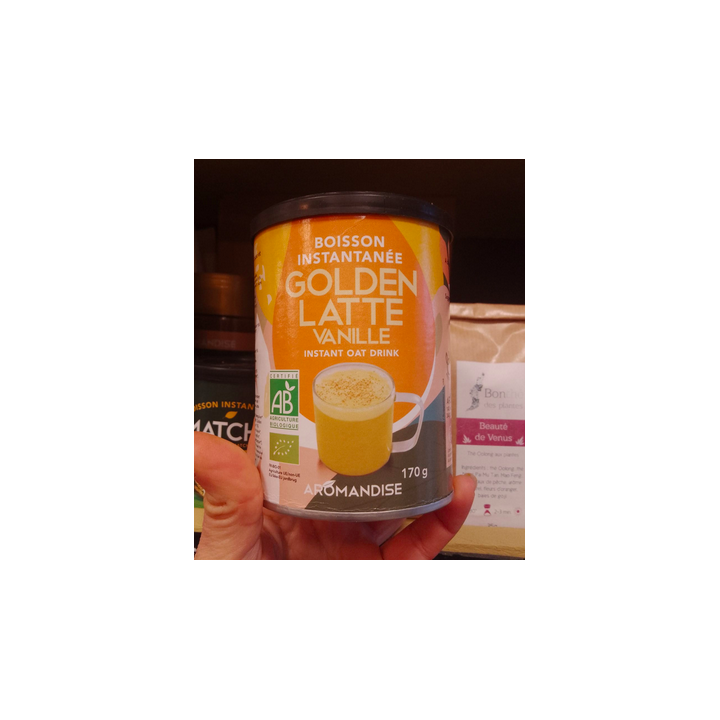 Boisson instantanée golden latte vanille – Aromandise - 170g