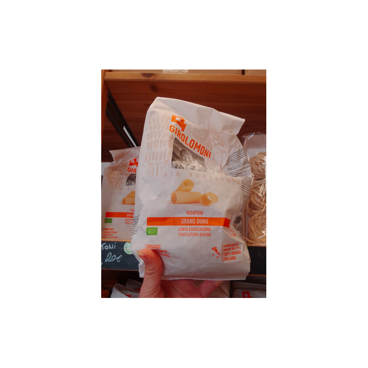 Pâtes Rigatoni blé dur blanc bio – 500g - GIROLOMONI