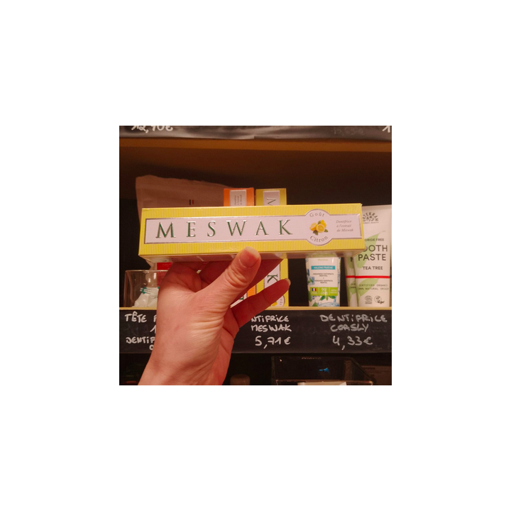 Dentifrice meswak citron - 100g - Dabur