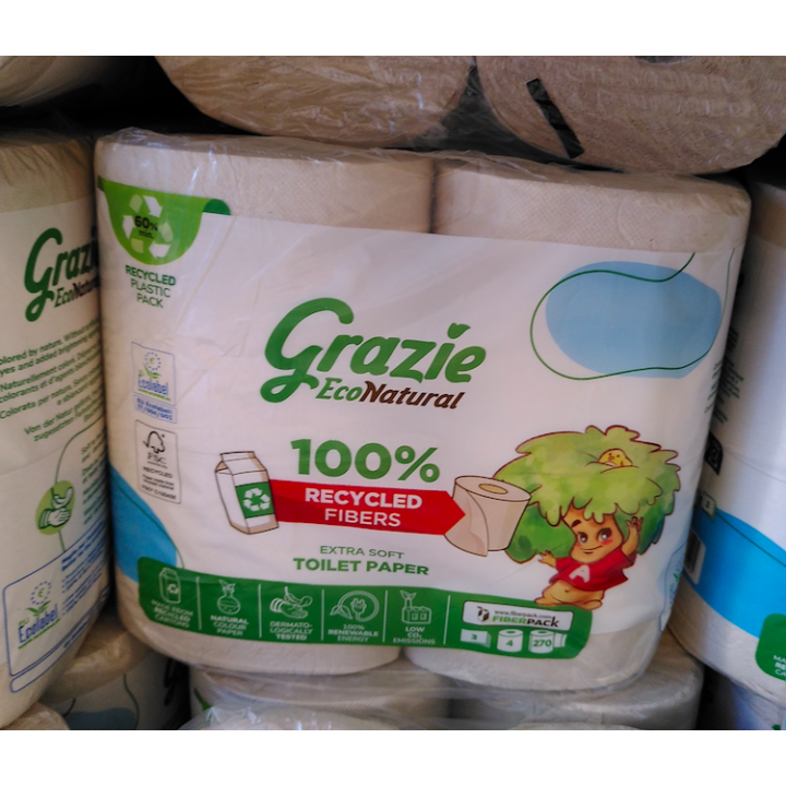 Papier toilette 8 rouleaux - Grazie