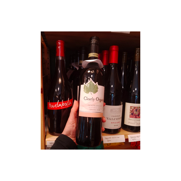 Vin rouge - Temprallino - 13,5% - clearly organic - 75cl