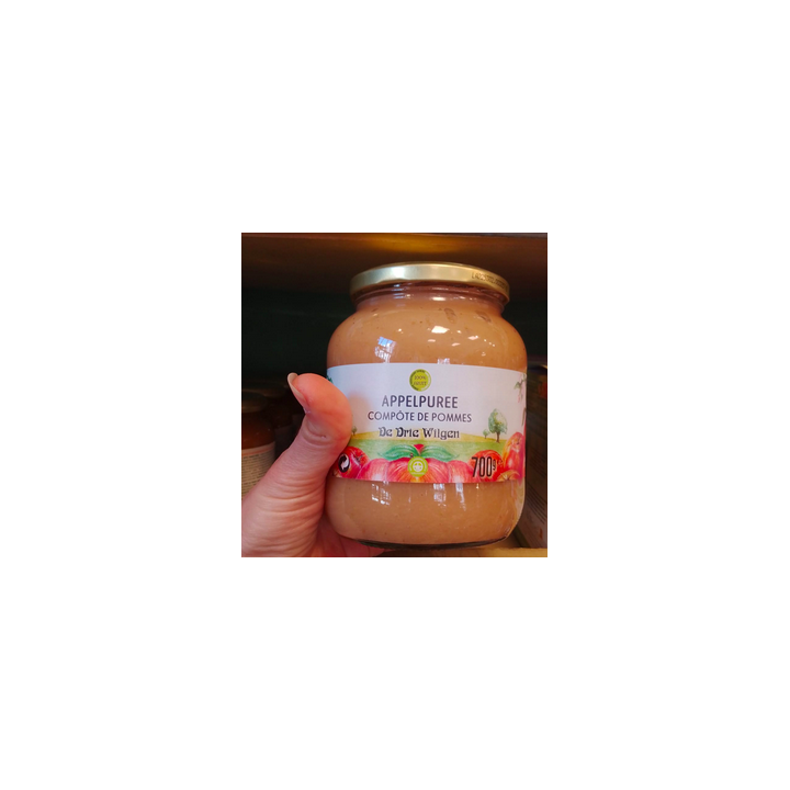 Compote pommes - 700g - Drie Wilgen - bio (grand)