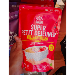 Muesli fruits rouges cacahuètes protéine - 360g - Iswari