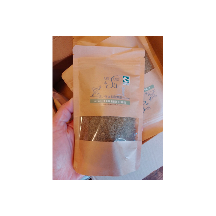 Sel fin de Guérande ail et fines herbes - 200g