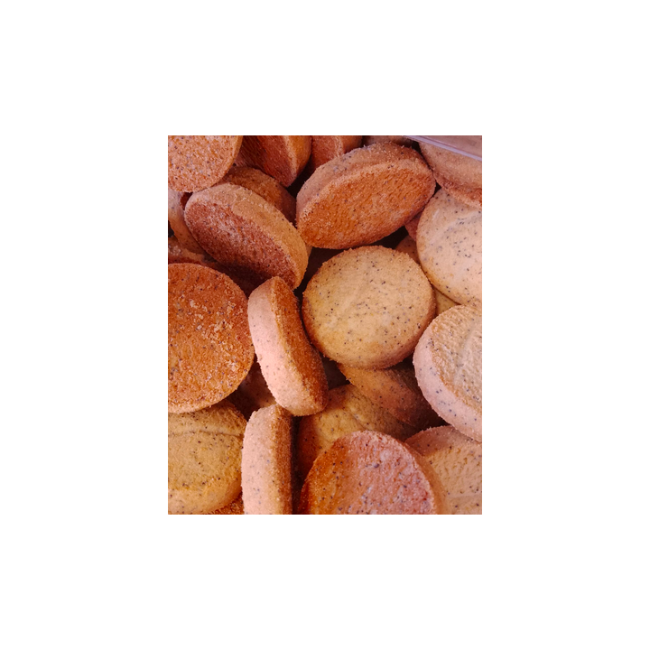 Biscuits SABLE ORANGE PAVOT - VRAC*250g – Belledonne