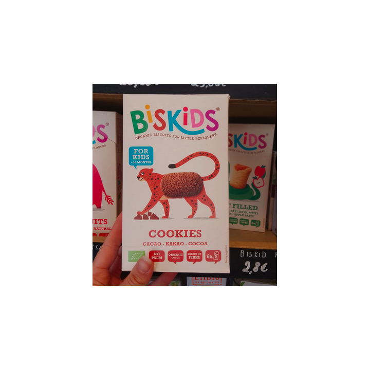 Biscuits - Biskids COOKIES CACAO - 6x2pc - 120g