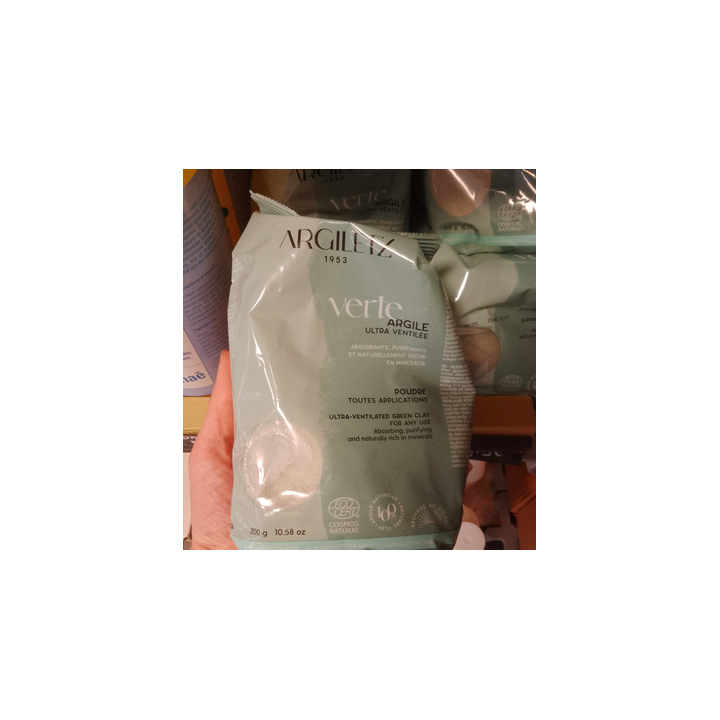 Argile verte ULTRA VENTILLEE - 300g - Argiletz