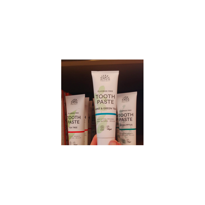 Dentifrice menthe et thé vert – Urtekram – 75 ml
