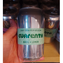 Boisson soda basilic citron - 33cl - CUARENTA
