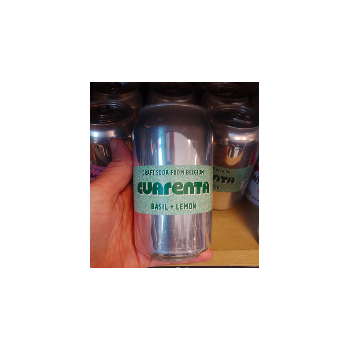 Boisson soda basilic citron - 33cl - CUARENTA