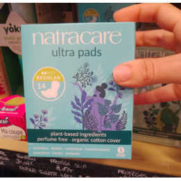 Serviettes hygiéniques REGULAR - 14pc - Natracare