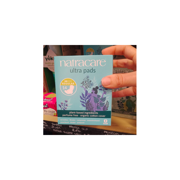 Serviettes hygiéniques REGULAR - 14pc - Natracare