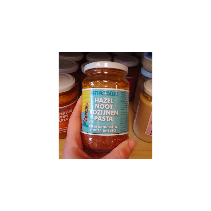 Crème noisettes et raisins secs – 350g – Horizon