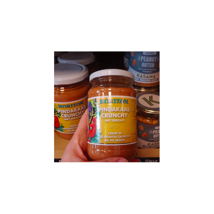Crème cacahuètes crunchy salé – 350g (petit) – Horizon