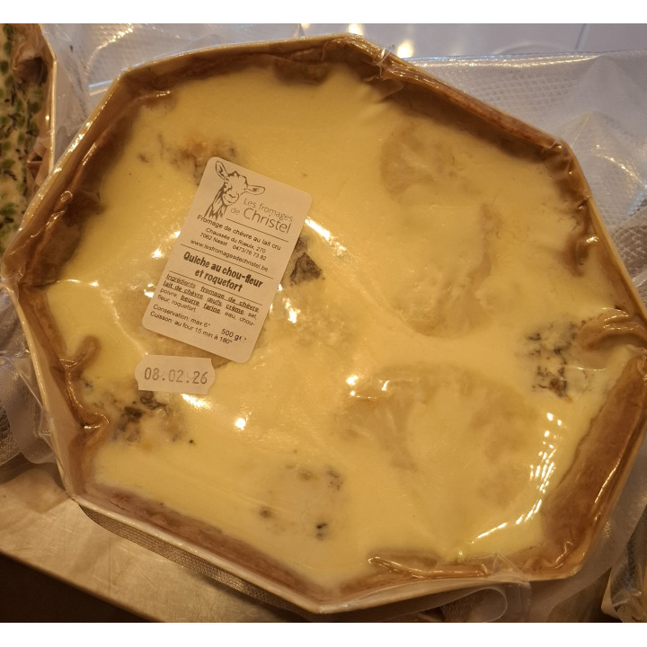 Quiche choux-fleurs et roquefort  (500gr)