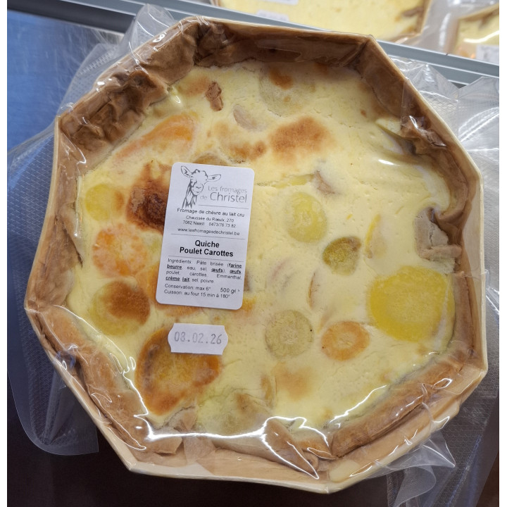 Quiche poulet et carotte  (500gr)