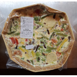 Quiche multi-légumes et lardons  (500gr)