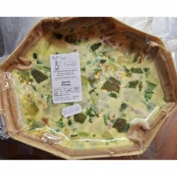 Quiche poireaux et lardons...
