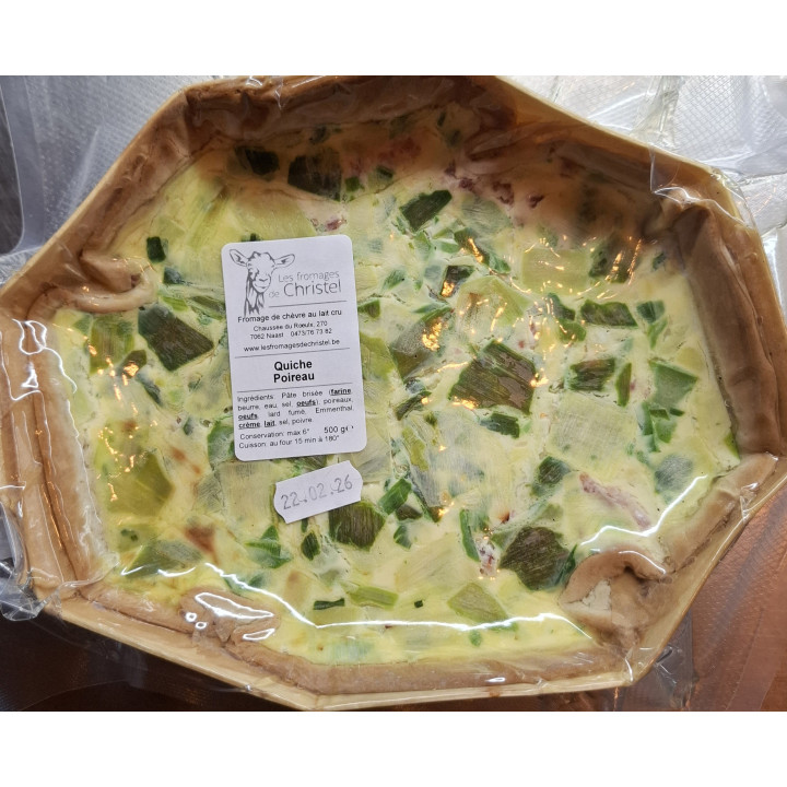 Quiche poireaux et lardons  (500gr)