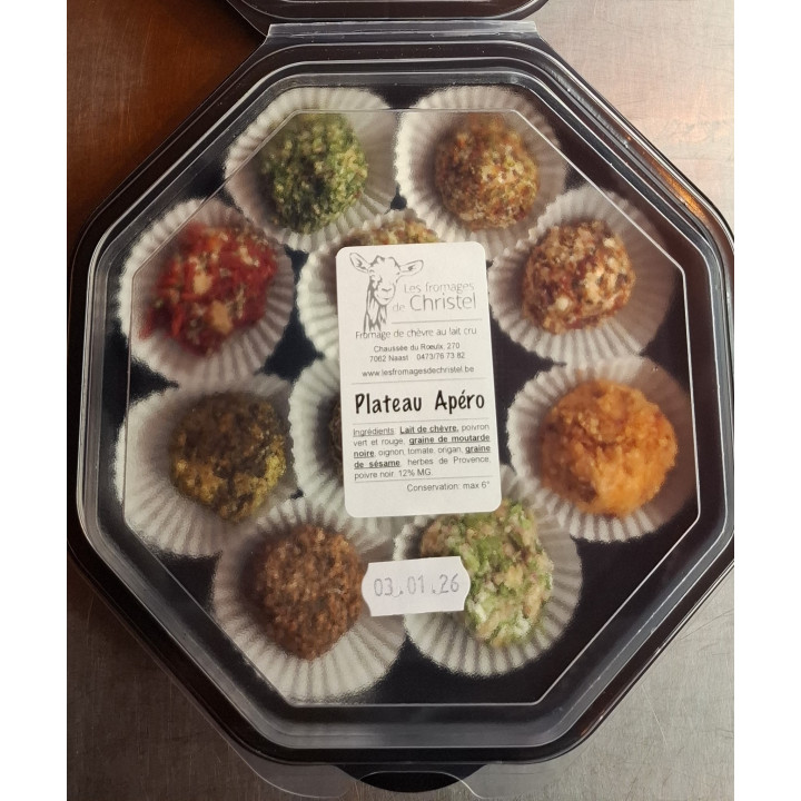 Chèvre - Plateau apéro 12 boules (180 gr)