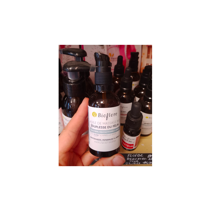 Huile de massage Souplesse du félin - bio - 50 ml