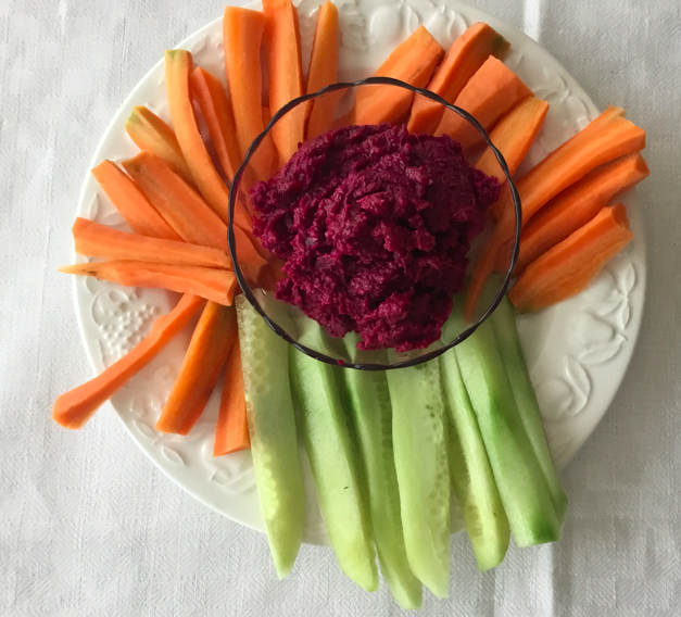 Houmous de betteraves rouges